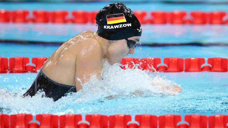 An athlete in action