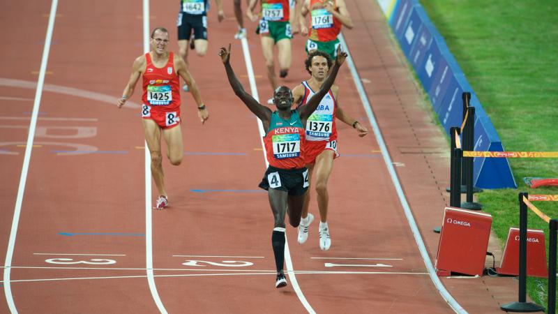 Kenyan Athlete competing in Beijing Kenyan Athlete competing in Beijing