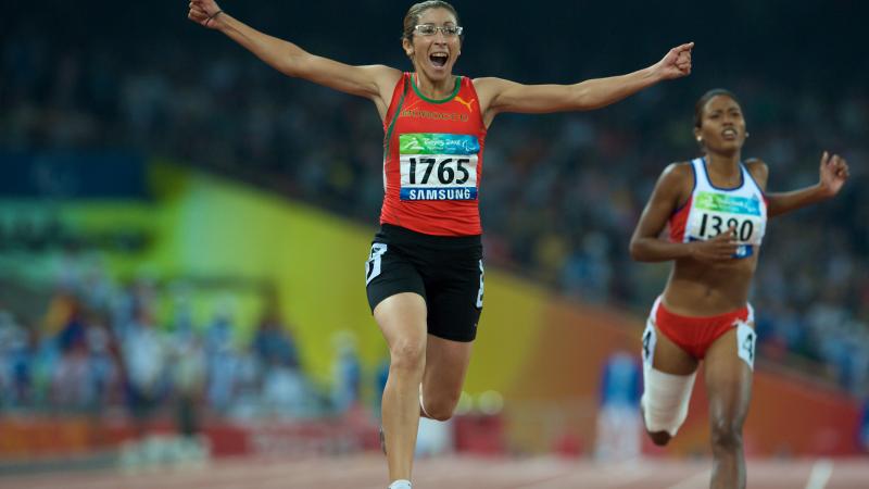 Athletes competing
