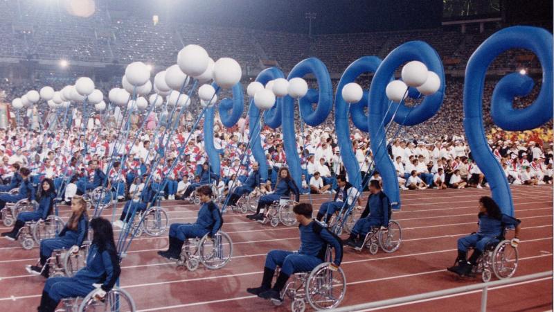 Opening Ceremony Paralympic Games Barcelona 1992.