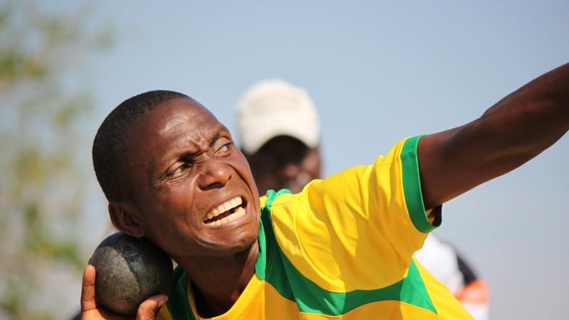 Athlete training during the IPC development camp in Zambia.