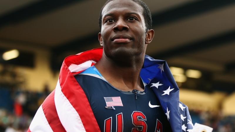 Jerome Singleton celebrating victory