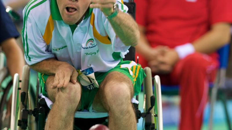 Irish boccia player