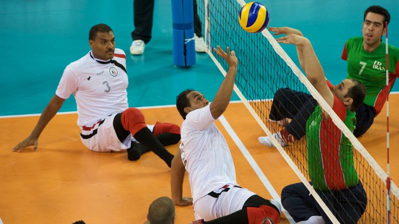 Sitting volleyball: Iran vs Egypt Sitting volleyball: Iran vs Egypt