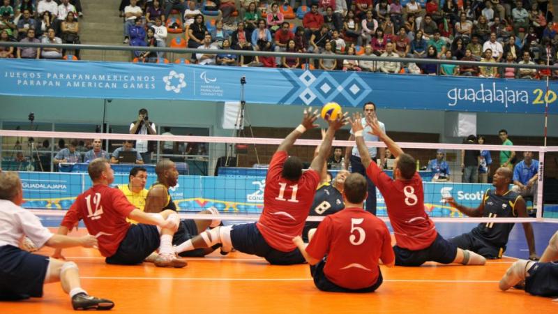 Sitting Volleyball match - USA vs Brazil Men