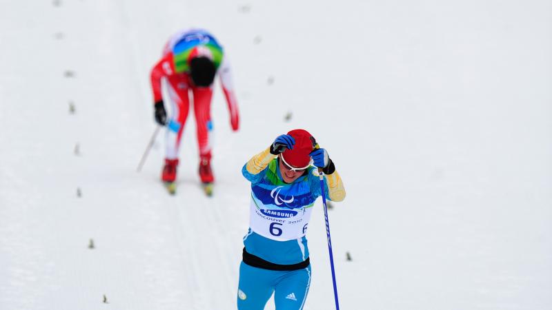 Oleksandra Kononova competing at the Vancouver 2010 Paralympic Winter Games