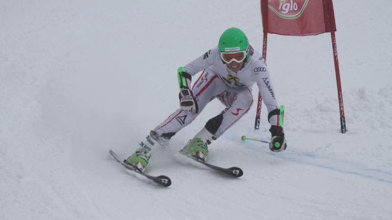 Austria's Markus Salcher competing in the 2011-12 ski season