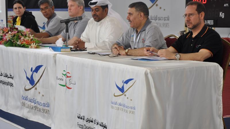 IPC Anti-Doping Outreach Booth at the 2012 FAZZA International Powerlifting Competition