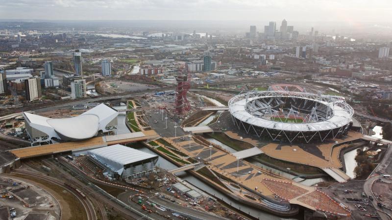 London Olympic Park Aerial View
