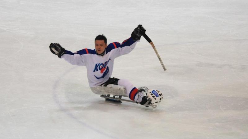 Korea in Ice Sledge Worlds round robin