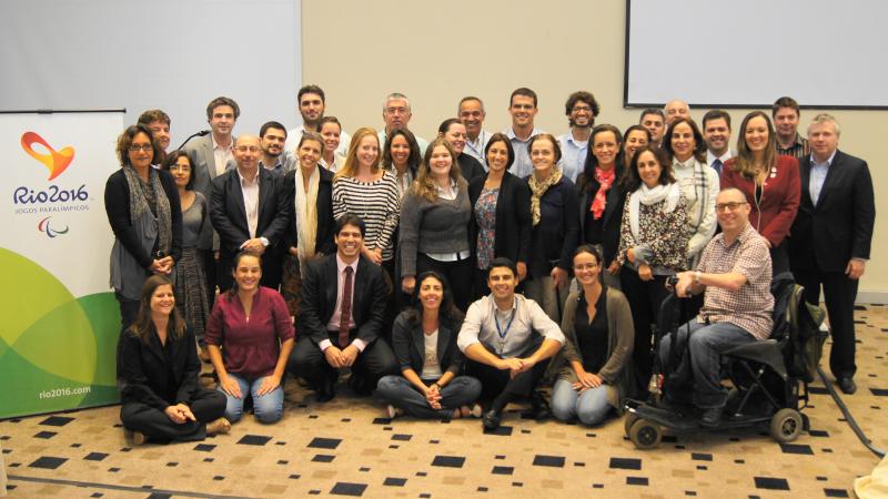 A group picture of World Academy of Sport's member in Rio