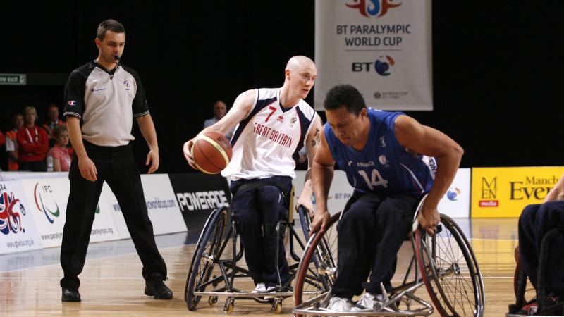 Great Britain's Terry Bywater in action at the 2011 BT Paralympic World Cup