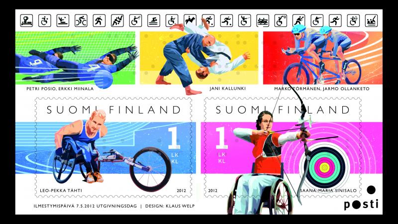 Stamps with Leo-Pekka Tähti and Saana-Maria Sinisalo