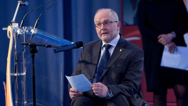 Sir Philip at the Paralympic Evening in Madrid, Spain