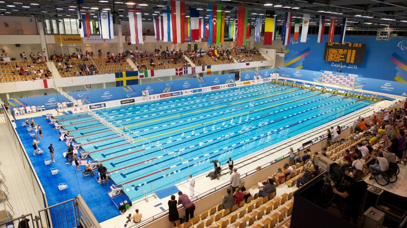 A picture of a pool