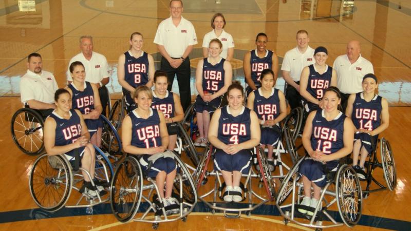 USA women's Wheelchair Basketball team