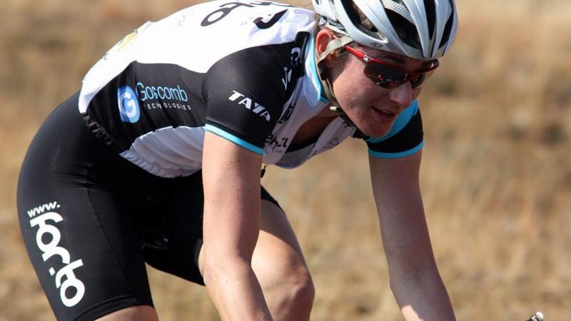 A picture of a girl cycling