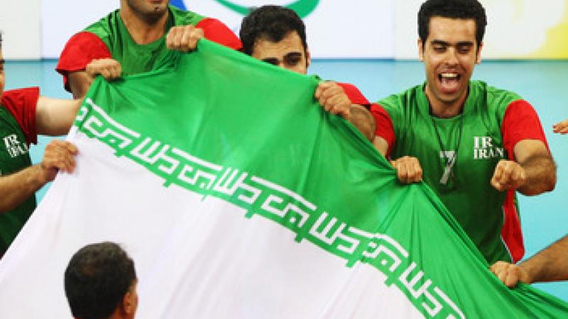 Iran's men's Sitting Volleyball team