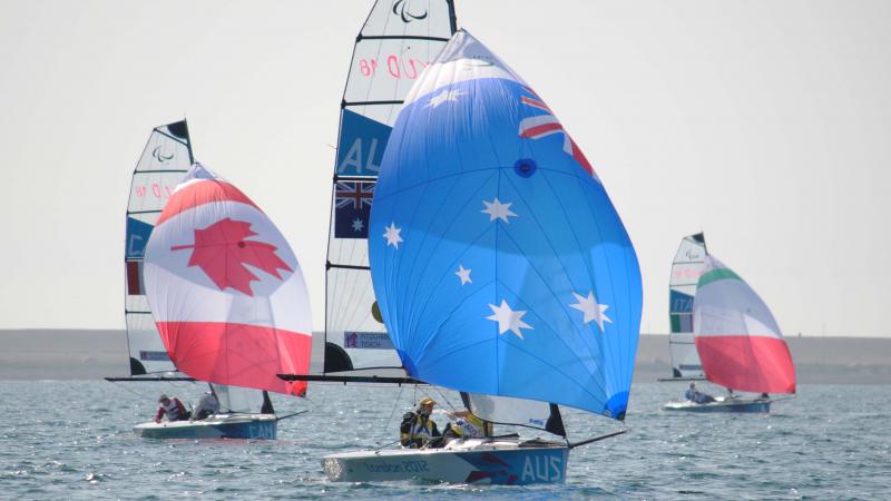 Australia’s Dan Fitzgibbon and Liesl Tesch 