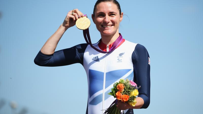 Sarah Storey wins third London 2012 gold