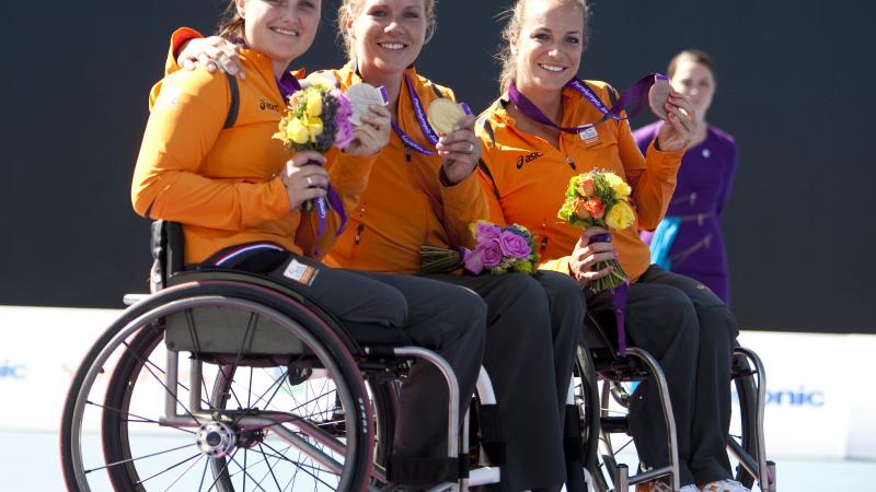 Esther Vergeer, Aniek van Koot and Jiske Griffioen