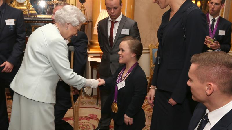 Ellie Simmonds and the Queen