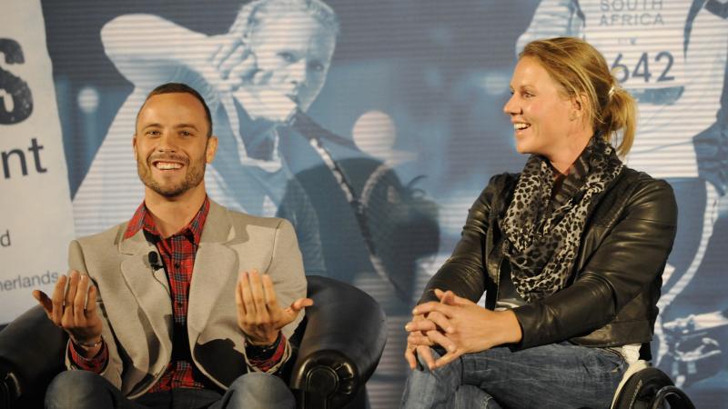 Oscar Pistorius and Esther Vergeer