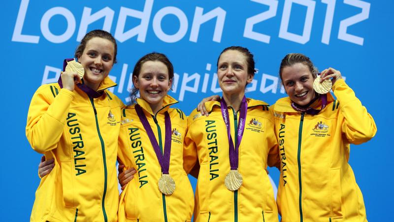 Australia women's 4x100m medley relay 34 points