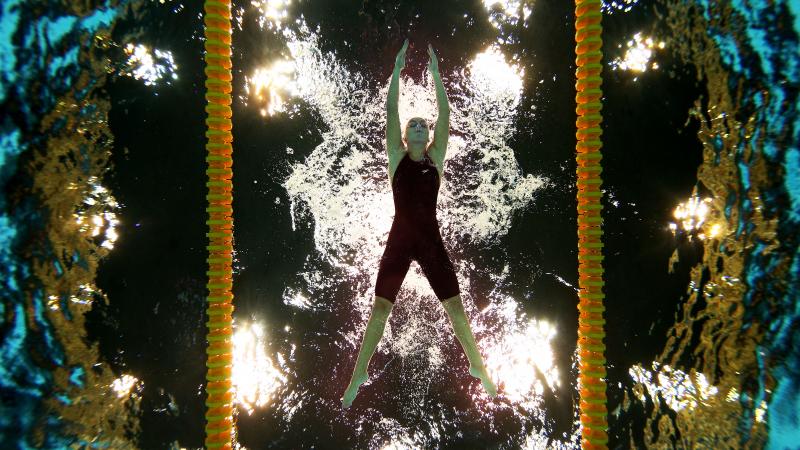 Summer Mortimer A picture of a woman underwater