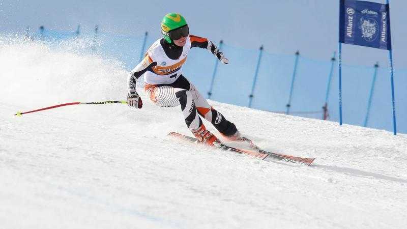 Andrea Rothfuss during downhill training