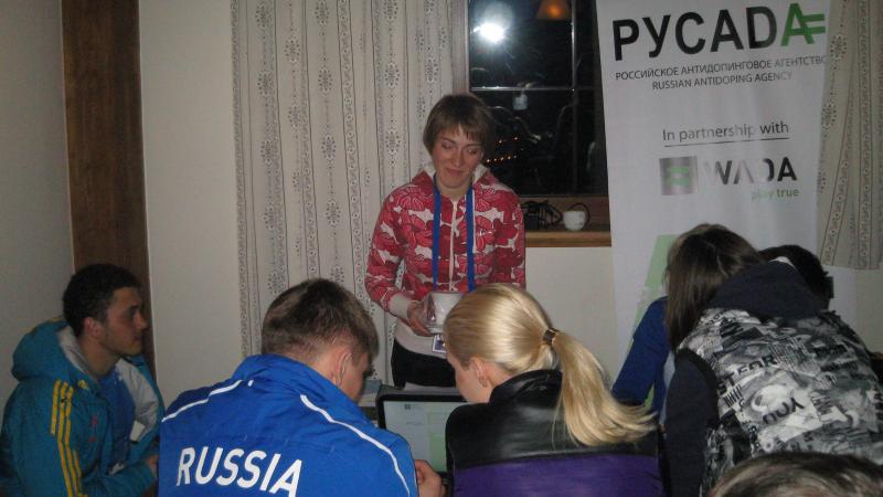 IPC and RUSADA anti-doping outreach booth