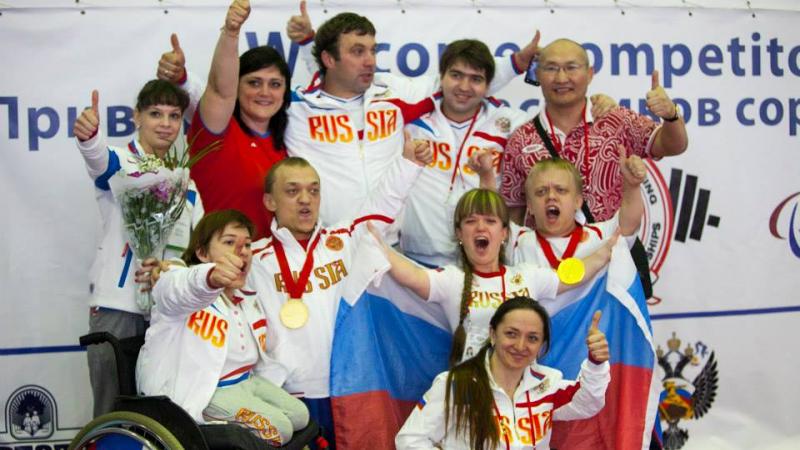 Russian powerlifting team