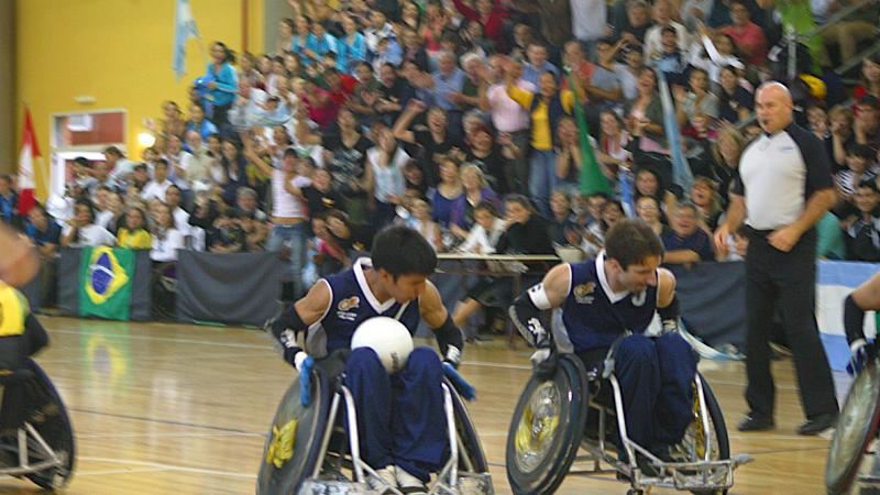Hopeful argentinian players at the national wheelchair rugby championships