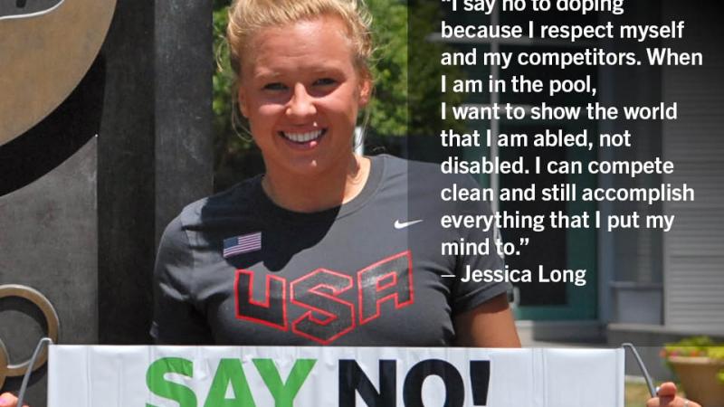Jessica Long says NO! to Doping