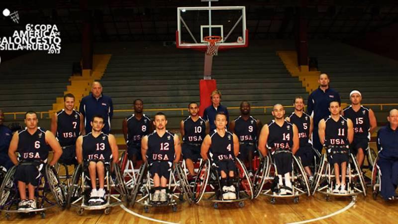 USA men's wheelchair basketball team