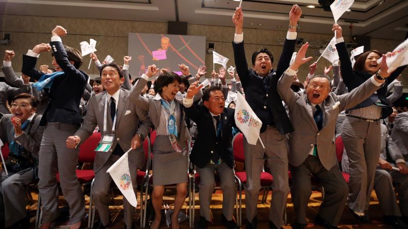 Tokyo 2020 react to the news that they have won the 2020 Olympic and Paralympic Games