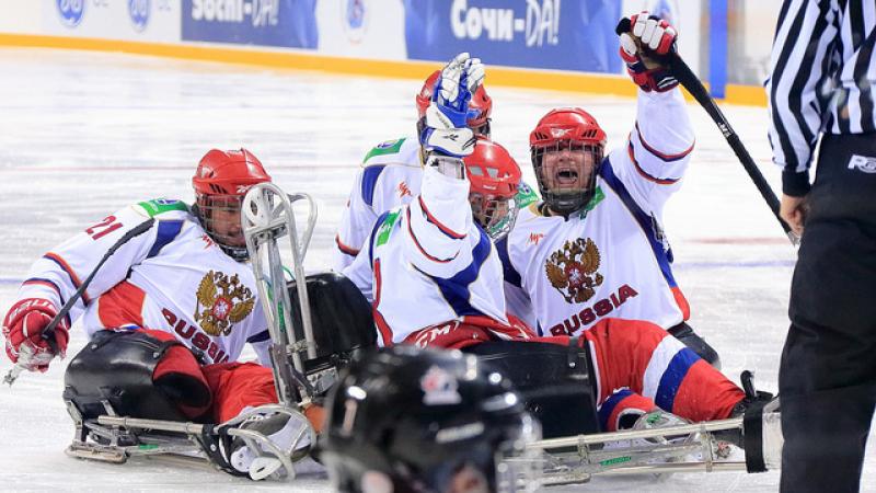 Russia ice sledge hockey team