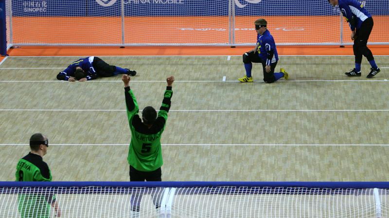 Lithuania's men's goalball team