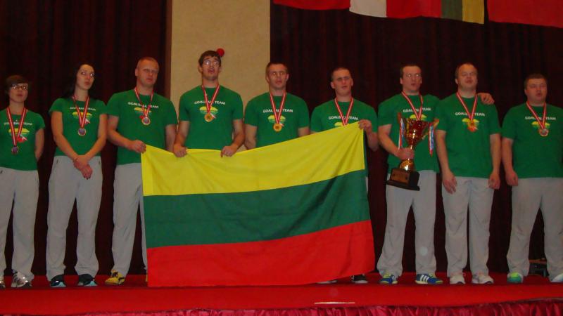 Lithuania's men's goalball team