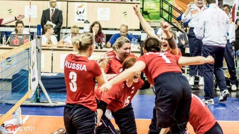 Russia's women's sitting volleyball team