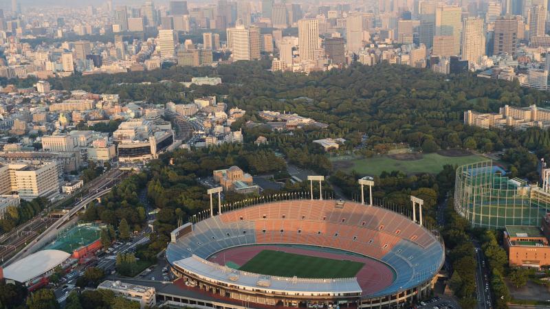 Tokyo aerial view