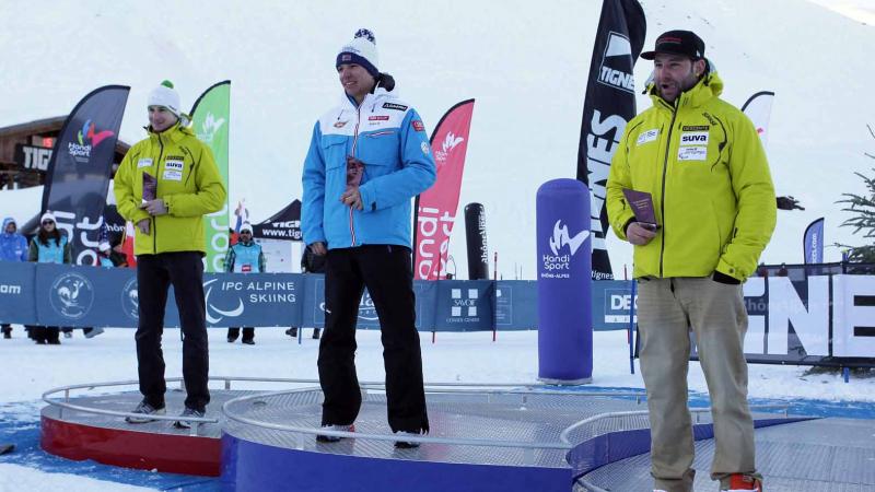 Salcher podium Tignes