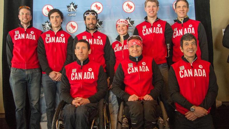 Canadian para-Nordic Skiing team for the Sochi 2014 Paralympic Games