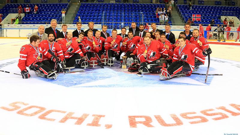 Canada's ice sledge hockey team