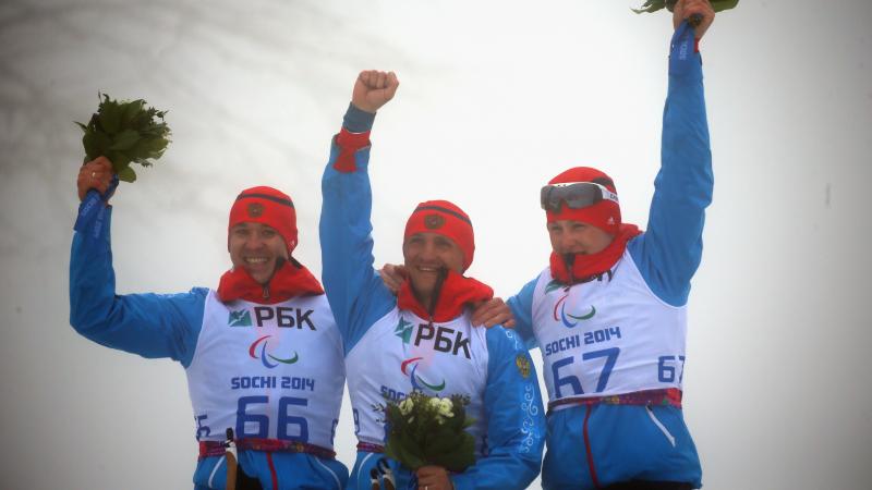 Alexey Bychenok, Roman Petushkov and Grigory Murygin