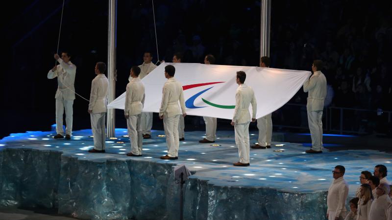 Paralympic Flag at Sochi 2014 Opening Ceremony