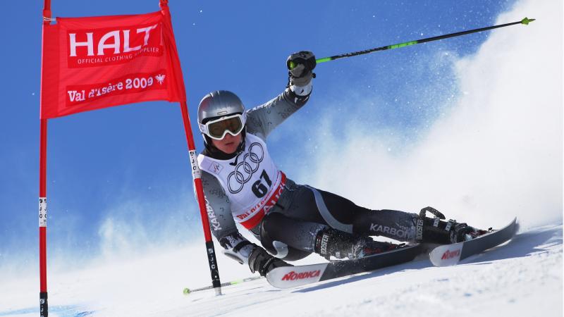 Christian Geiger is the guide of alpine skier Jessica Gallagher