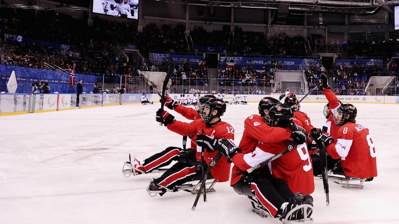 Canada's ice sledge hockey team