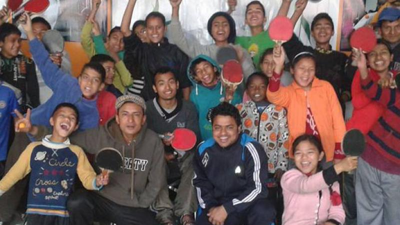 Nepal table tennis square