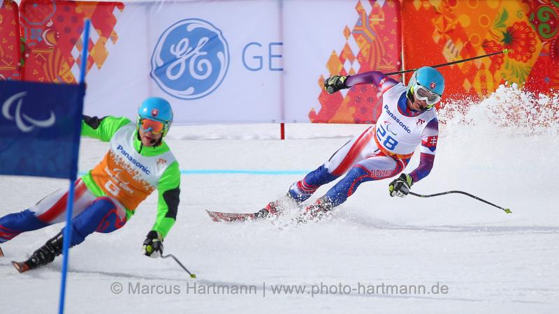 Jakub Krako, Slovakia day one in the men's downhill visually impaired